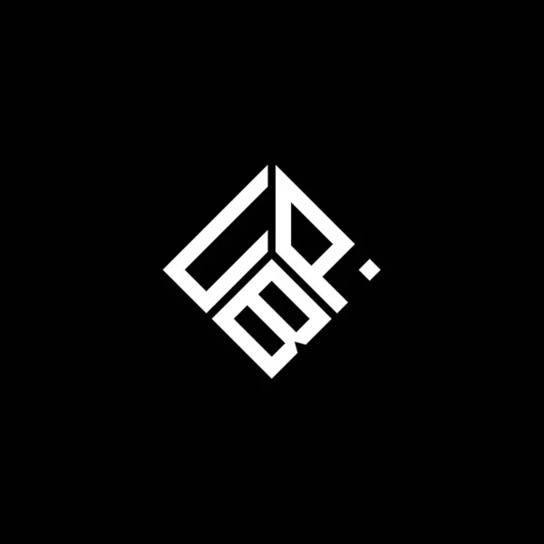 Upb Lettre Logo Design Sur Fond Noir Upb Initiales Créatives — Image vectorielle