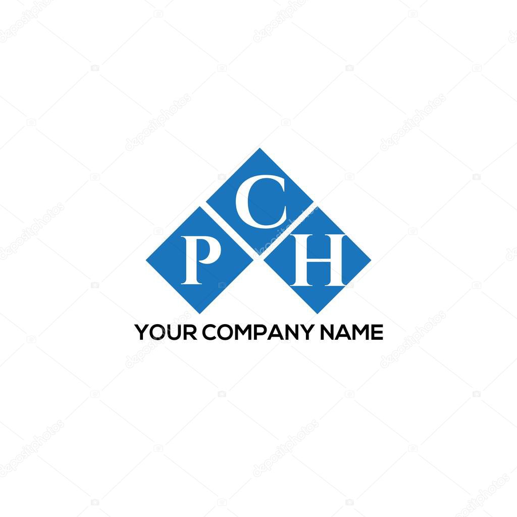 PCH letter logo design on BLACK background. PCH creative initials letter logo concept. PCH letter design.
