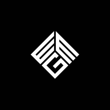 Siyah arkaplanda WMG harf logosu tasarımı. WMG yaratıcı harflerin baş harfleri logo kavramı. WMG harf tasarımı.