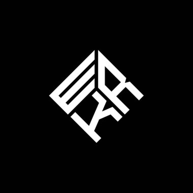 Siyah arkaplanda WRK harf logosu tasarımı. WRK yaratıcı harflerin baş harfleri logo kavramı. WRK harf tasarımı.