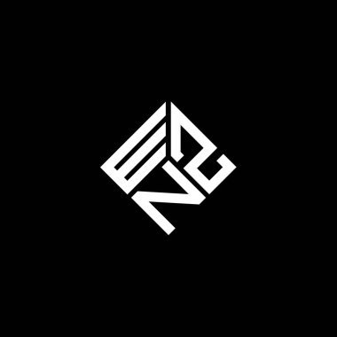 Siyah arkaplanda WZN harf logosu tasarımı. WZN yaratıcı harflerin baş harfleri logo kavramı. WZN harf tasarımı.