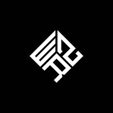 Siyah arka planda WZR harf logosu tasarımı. WZR yaratıcı harflerin baş harfleri logo kavramı. WZR harf tasarımı.