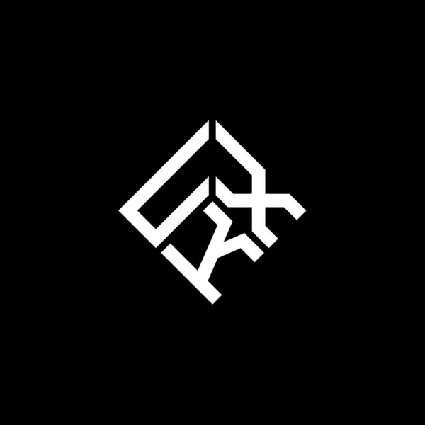 Формат Логотипу Uxk Чорному Тлі Творчі Ініціали Uxk Мають Поняття — стоковий вектор