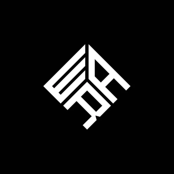 War Písmeno Logo Design Černém Pozadí War Kreativní Iniciály Koncept — Stockový vektor