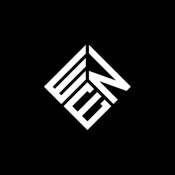 Wne Letter Logo Ontwerp Zwarte Achtergrond Wne Creatieve Initialen Letter — Stockvector