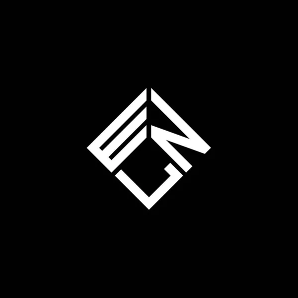 Wnl Letter Logo Ontwerp Zwarte Achtergrond Wnl Creatieve Initialen Letter — Stockvector