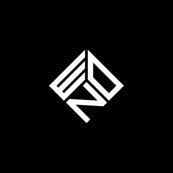 Won Logo Ontwerp Zwarte Achtergrond Won Creatieve Initialen Letter Logo — Stockvector