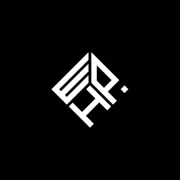 Wph Design Logotipo Carta Fundo Preto Wph Iniciais Criativas Conceito — Vetor de Stock
