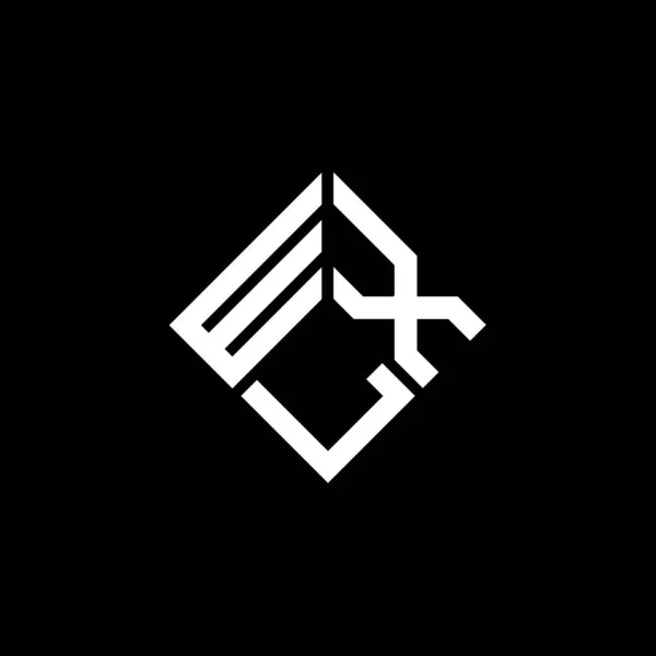 Wxl Letter Logo Design Black Background Wxl Creative Initials Letter — Stock Vector
