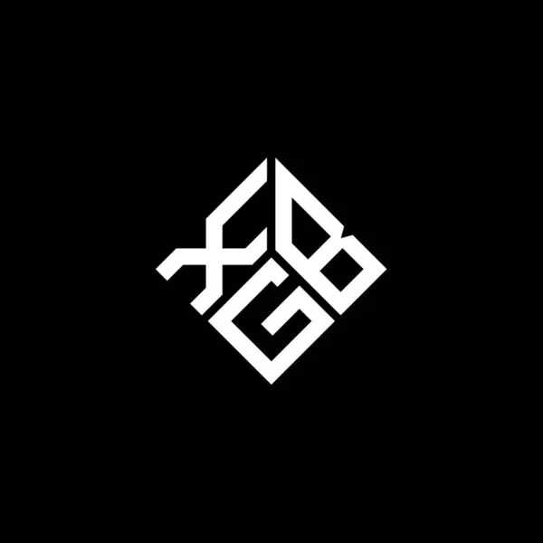 ブラックを基調としたXbg文字ロゴデザイン Xbgクリエイティブイニシャルレターロゴコンセプト Xbg文字デザイン — ストックベクタ