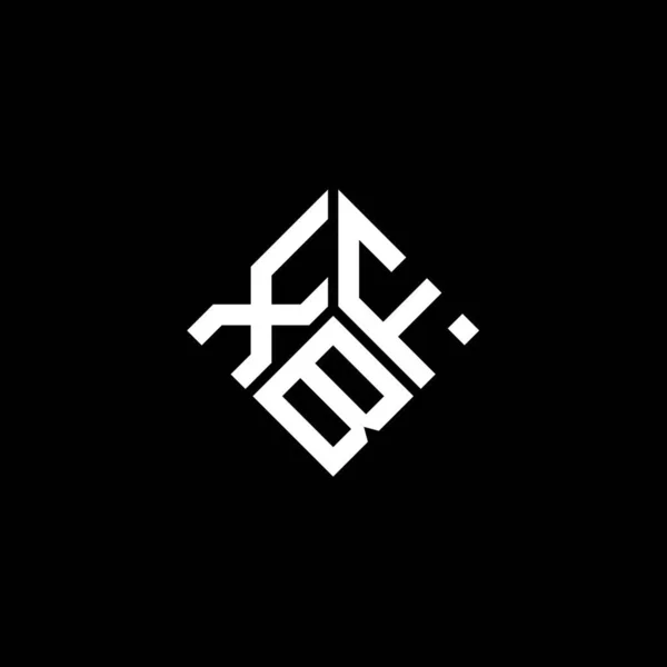 Xfb Buchstabe Logo Design Auf Schwarzem Hintergrund Xfb Kreative Initialen — Stockvektor