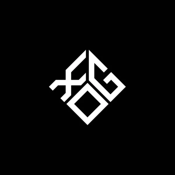 Logo Lettre Xgo Design Sur Fond Noir Xgo Initiales Créatives — Image vectorielle