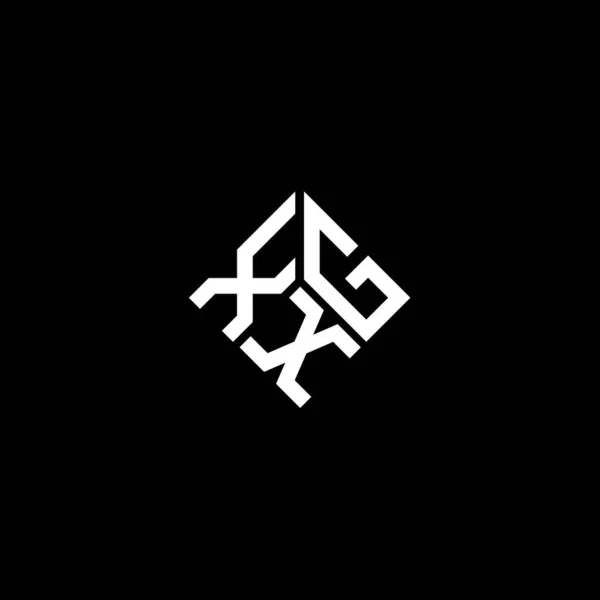 Xgx Дизайн Логотипу Літер Чорному Тлі Xgx Творчі Ініціали Букви — стоковий вектор