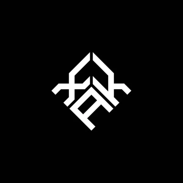Siyah Arka Planda Xka Harf Logosu Tasarımı Xka Yaratıcı Harf — Stok Vektör