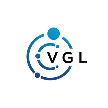 Beyaz arka planda VGL mektup teknolojisi logosu tasarımı. VGL yaratıcı baş harfleri IT logosu konsepti. VGL harf tasarımı.