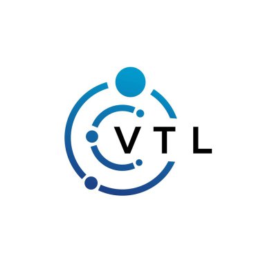 Beyaz arka planda VTL mektup teknolojisi logosu tasarımı. VTL yaratıcı baş harfleri IT logosu konsepti. VTL harf tasarımı.
