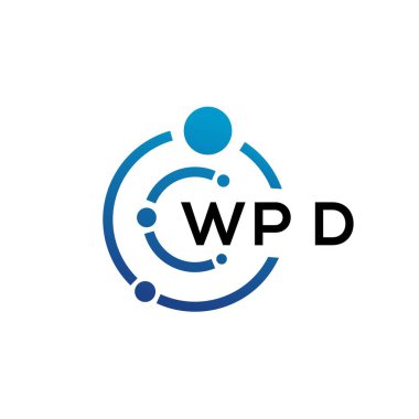 Beyaz arka planda WPD mektup teknolojisi logosu tasarımı. WPD yaratıcı baş harfleri IT logosu konsepti. WPD mektup tasarımı.