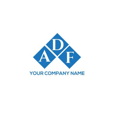 Siyah arka planda ADF harf logosu tasarımı. ADF yaratıcı harflerin baş harfleri logo kavramı. ADF harf tasarımı.