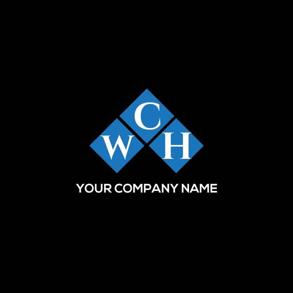Wch Letter Logo Design White Background Wch Creative Initials Letter — Διανυσματικό Αρχείο