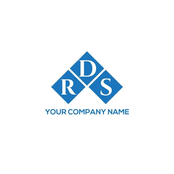 Rds Letter Logo Design White Background Rds Creative Initials Letter — 图库矢量图片