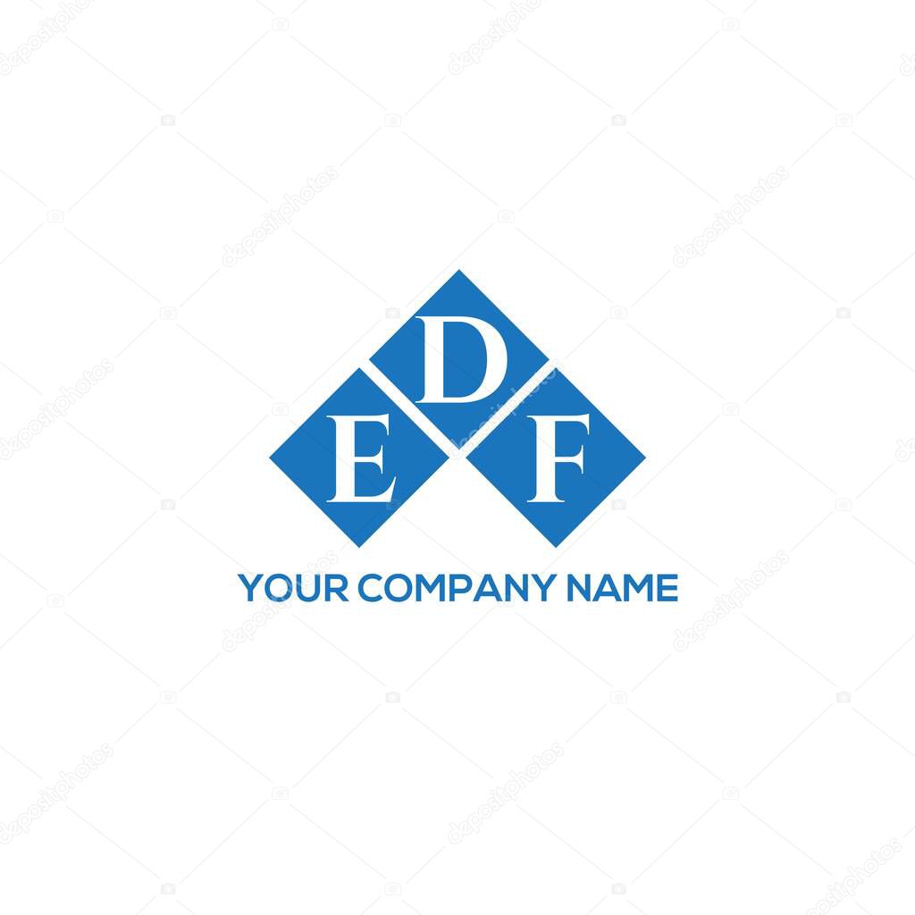 EDF letter logo design on BLACK background. EDF creative initials letter logo concept. EDF letter design.