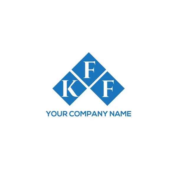 Design Logotipo Letra Kff Fundo Branco Kff Iniciais Criativas Conceito — Vetor de Stock