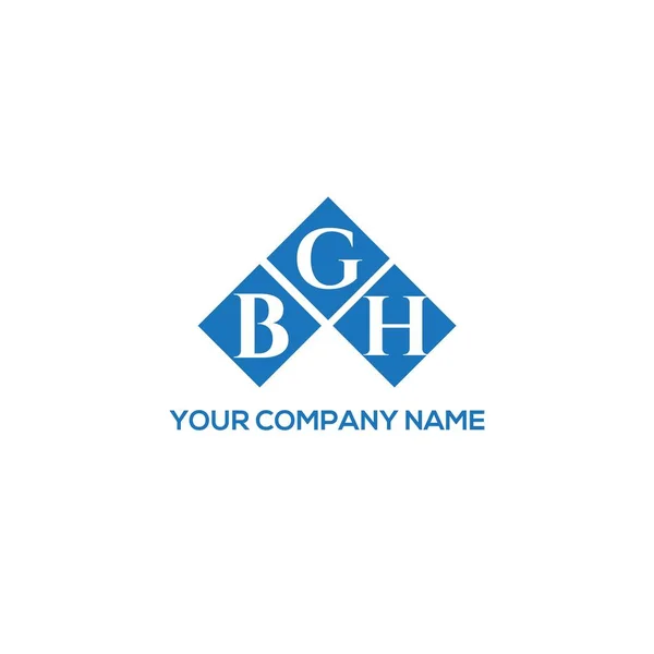Bgh Letter Logo Design White Background Bgh Creative Initials Letter — Stock Vector