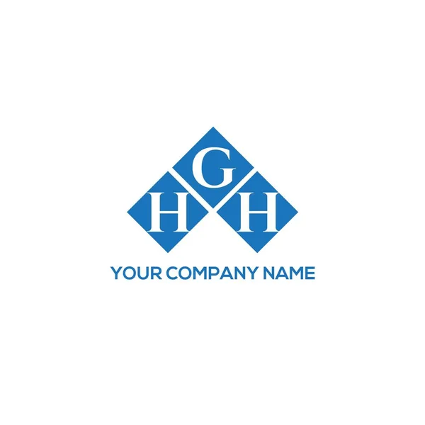 Ghh Letter Logo Ontwerp Witte Achtergrond Ghh Creatieve Initialen Letter — Stockvector