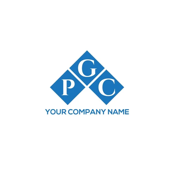 Pgc Letter Logo Design White Background Pgc Creative Initials Letter — ストックベクタ