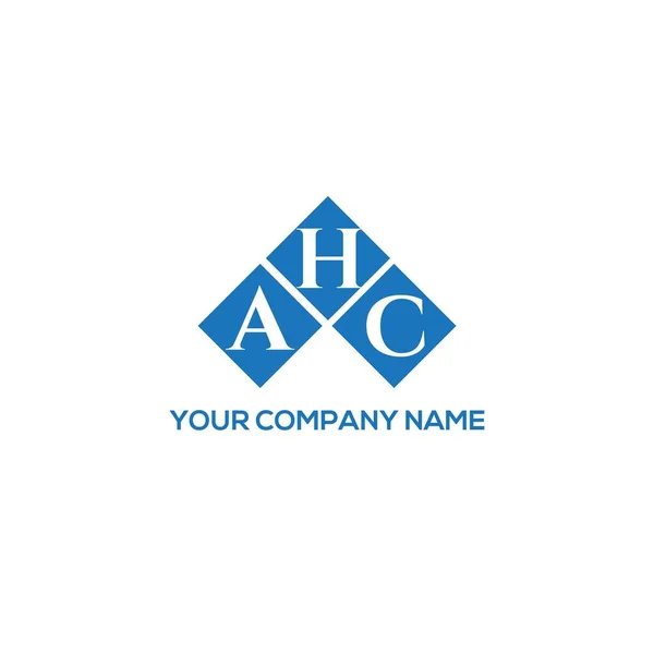 Ahc Letter Logo Design White Background Ahc Creative Initials Letter — Stock Vector