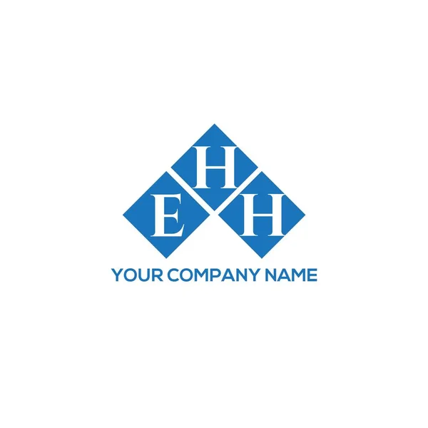 Ehh Letter Logo Design White Background Ehh Creative Initials Letter — Stock Vector