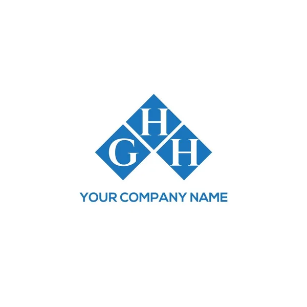 Ghh Letter Logo Design White Background Ghh Creative Initials Letter — Vector de stock