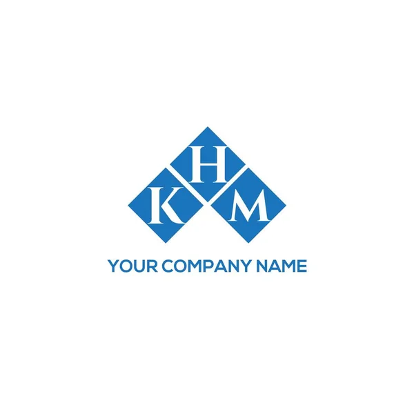 Khm Letter Logo Design White Background Khm Creative Initials Letter — Vector de stock