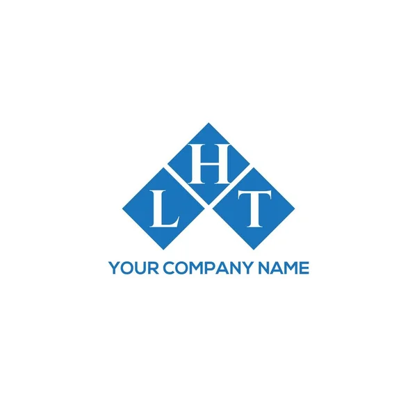 Lht Letter Logo Design White Background Lht Creative Initials Letter — Stock Vector