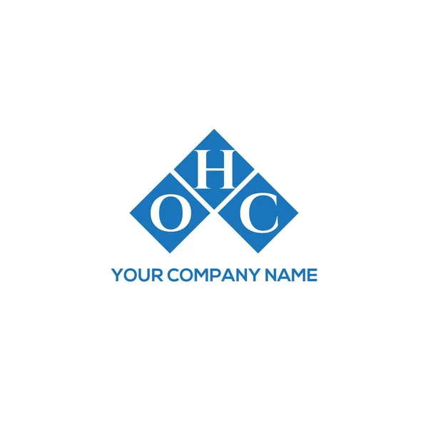Ohc Letter Logo Ontwerp Witte Achtergrond Ohc Creatieve Initialen Letter — Stockvector