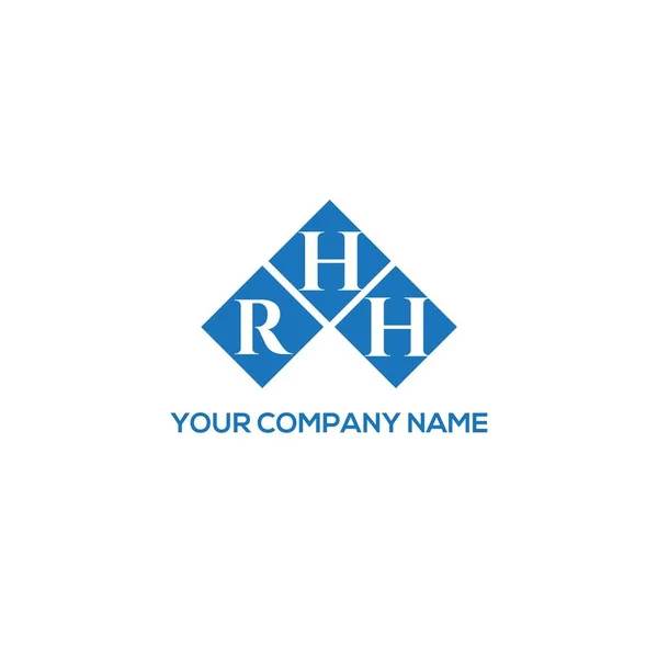 Rhh Letter Logo Design White Background Rhh Creative Initials Letter — Vector de stock