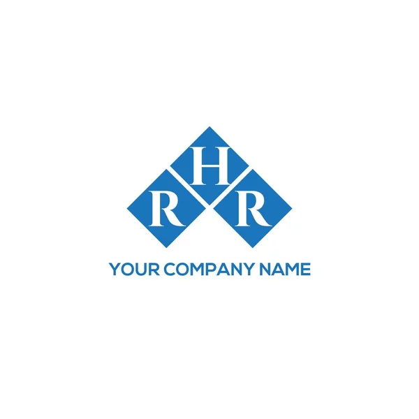 Rhr Letter Logo Design White Background Rhr Creative Initials Letter — ストックベクタ