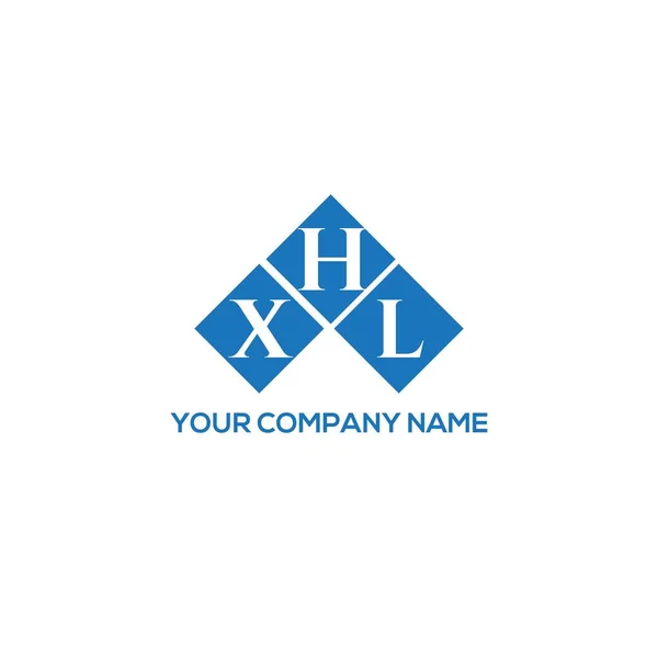 Diseño Del Logotipo Letra Xhl Sobre Fondo Blanco Xhl Iniciales — Vector de stock