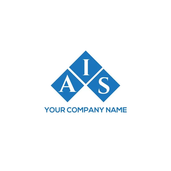 Ais Letter Logo Ontwerp Witte Achtergrond Ais Creatieve Initialen Letter — Stockvector