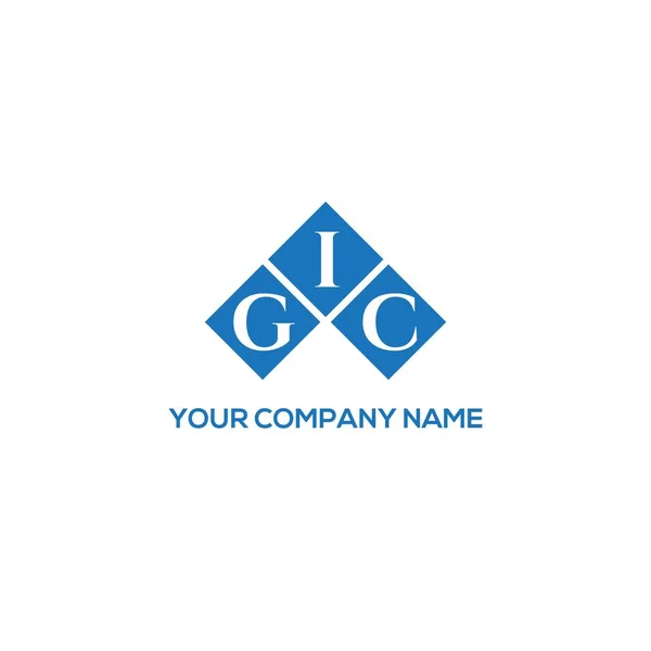 Webgic Letter Logo Design White Background Gic Creative Initials Letter — ストックベクタ