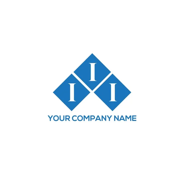 Iii Letter Logo Design White Background Iii Creative Initials Letter — Stock Vector