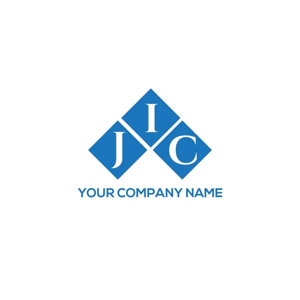 Jic Letter Logo Design White Background Jic Creative Initials Letter — Stock Vector