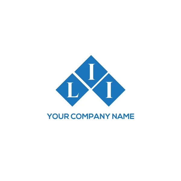 Lii Письмо Дизайн Логотипа Белом Фоне Концепция Логотипа Lii Creative — стоковый вектор