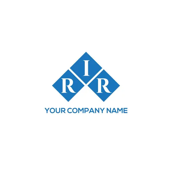 Rir Letter Logo Design White Background Rir Creative Initials Letter — Διανυσματικό Αρχείο