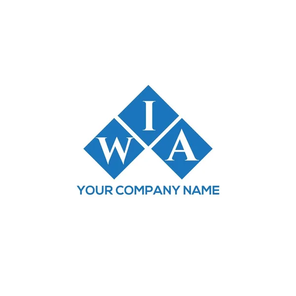 Wia Letter Logo Design White Background Wia Creative Initials Letter — Διανυσματικό Αρχείο