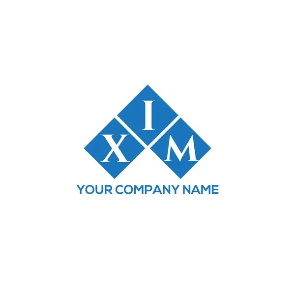 Xim字母标识的白色背景设计 Xim创意首字母首字母标识概念 Xim字母设计 — 图库矢量图片
