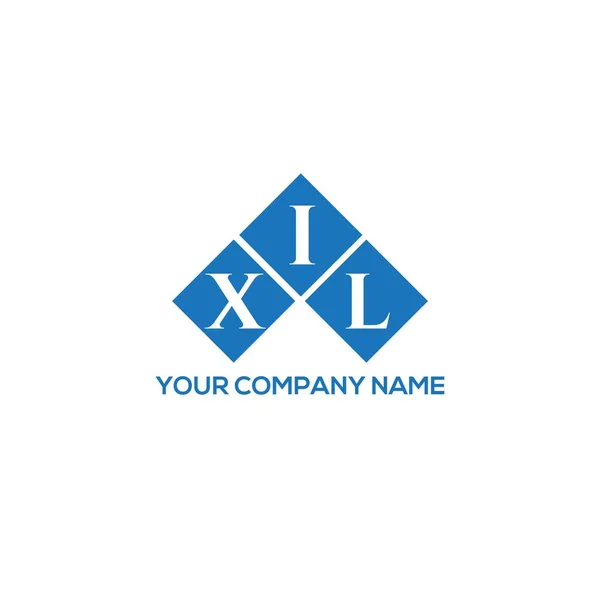 Xil Design Logotipo Carta Fundo Branco Xil Iniciais Criativas Conceito — Vetor de Stock