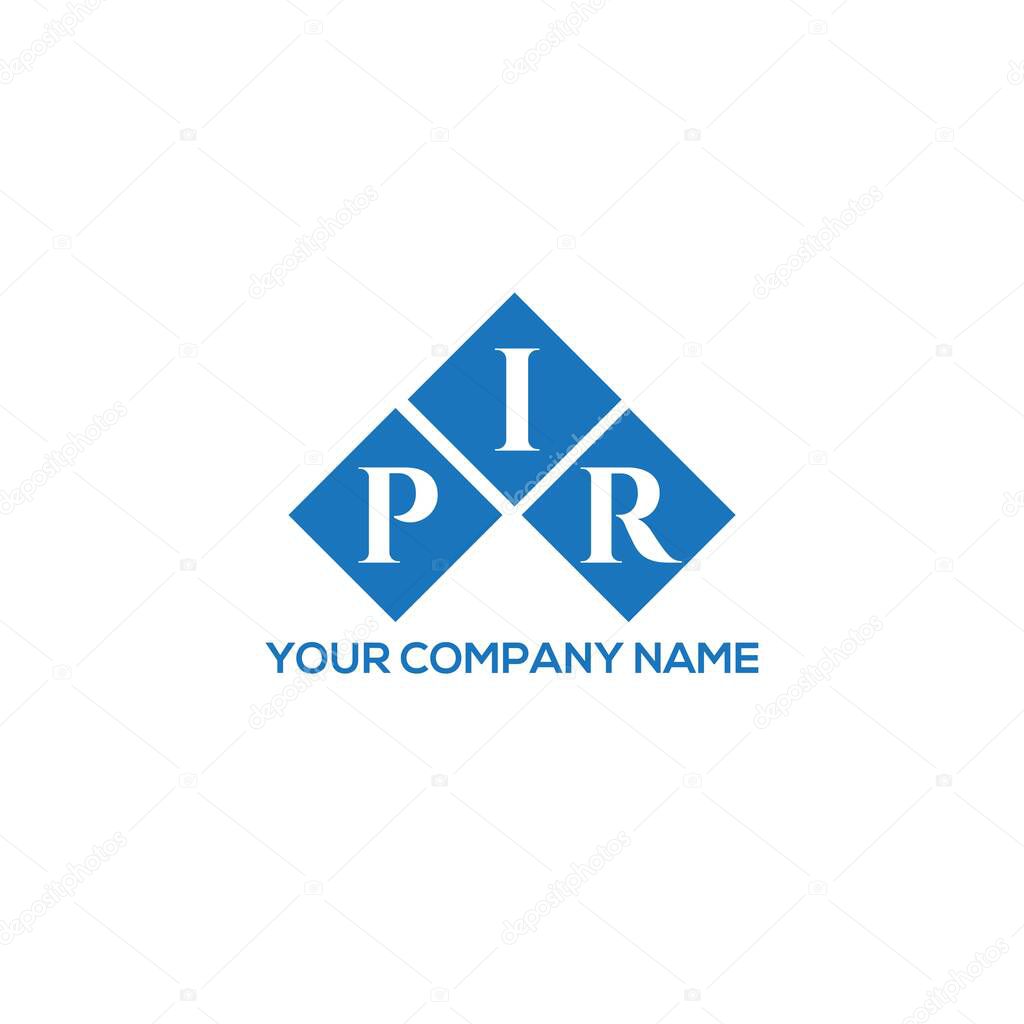 PIR letter logo design on WHITE background. PIR creative initials letter logo concept. PIR letter design.