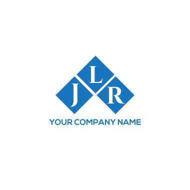 Beyaz arka planda JLR harf logosu tasarımı. JLR yaratıcı harflerin baş harfleri logo kavramı. JLR harf tasarımı.