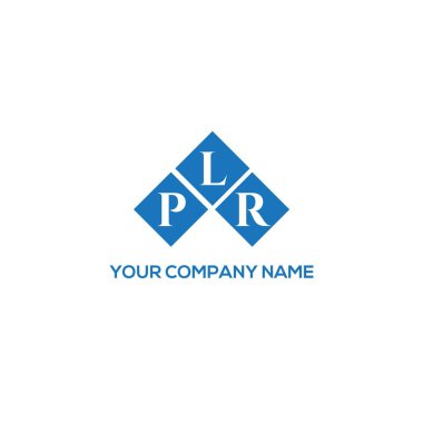 PLR letter logo design on WHITE background. PLR creative initials letter logo concept. PLR letter design.